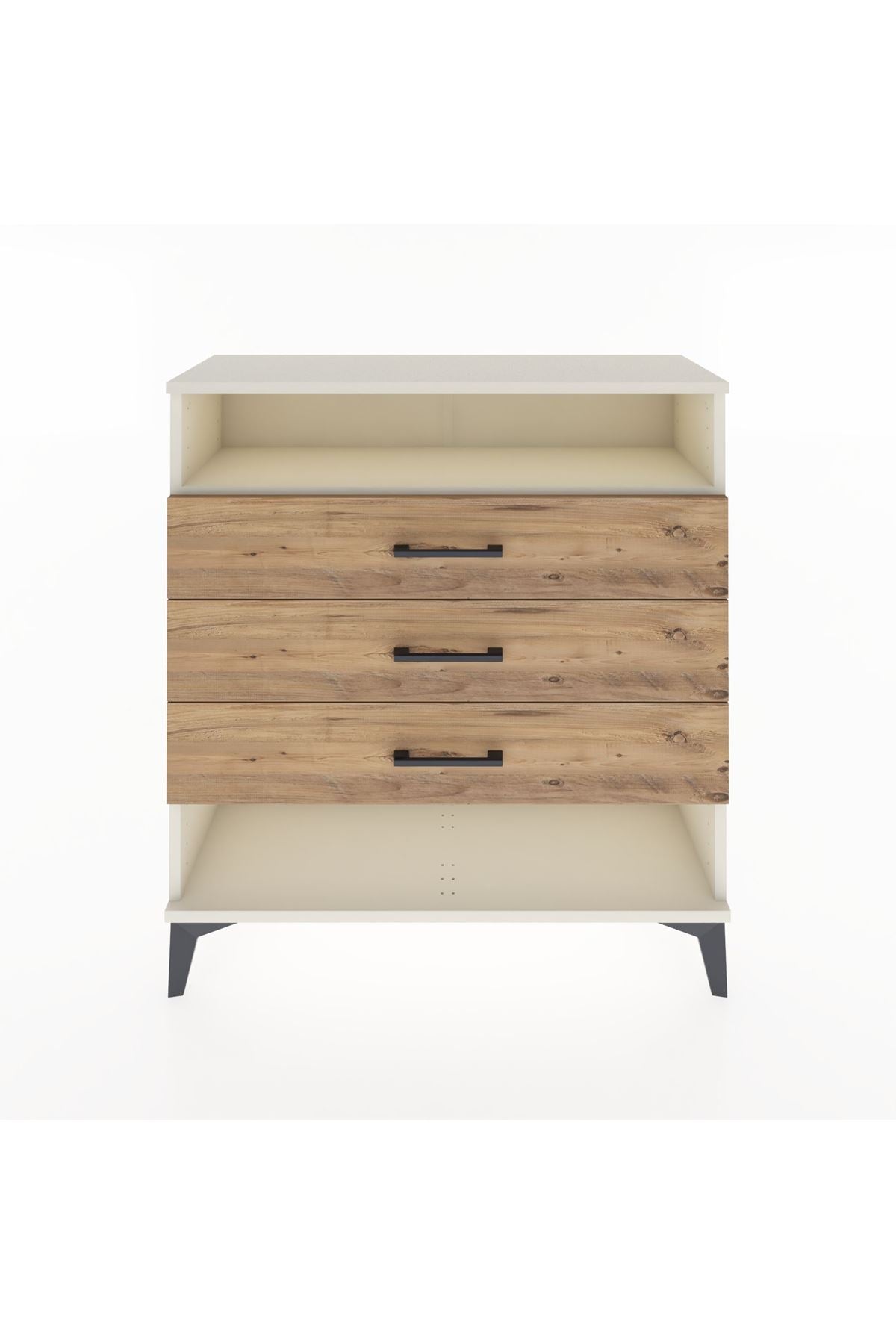 Arges Şifonyer Tek Raflı 3 Çekmeceli 88x30x96 - S04M008V3A
