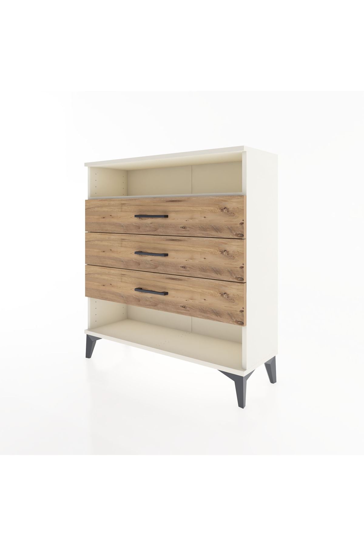 Arges Şifonyer Tek Raflı 3 Çekmeceli 88x30x96 - S04M008V3A