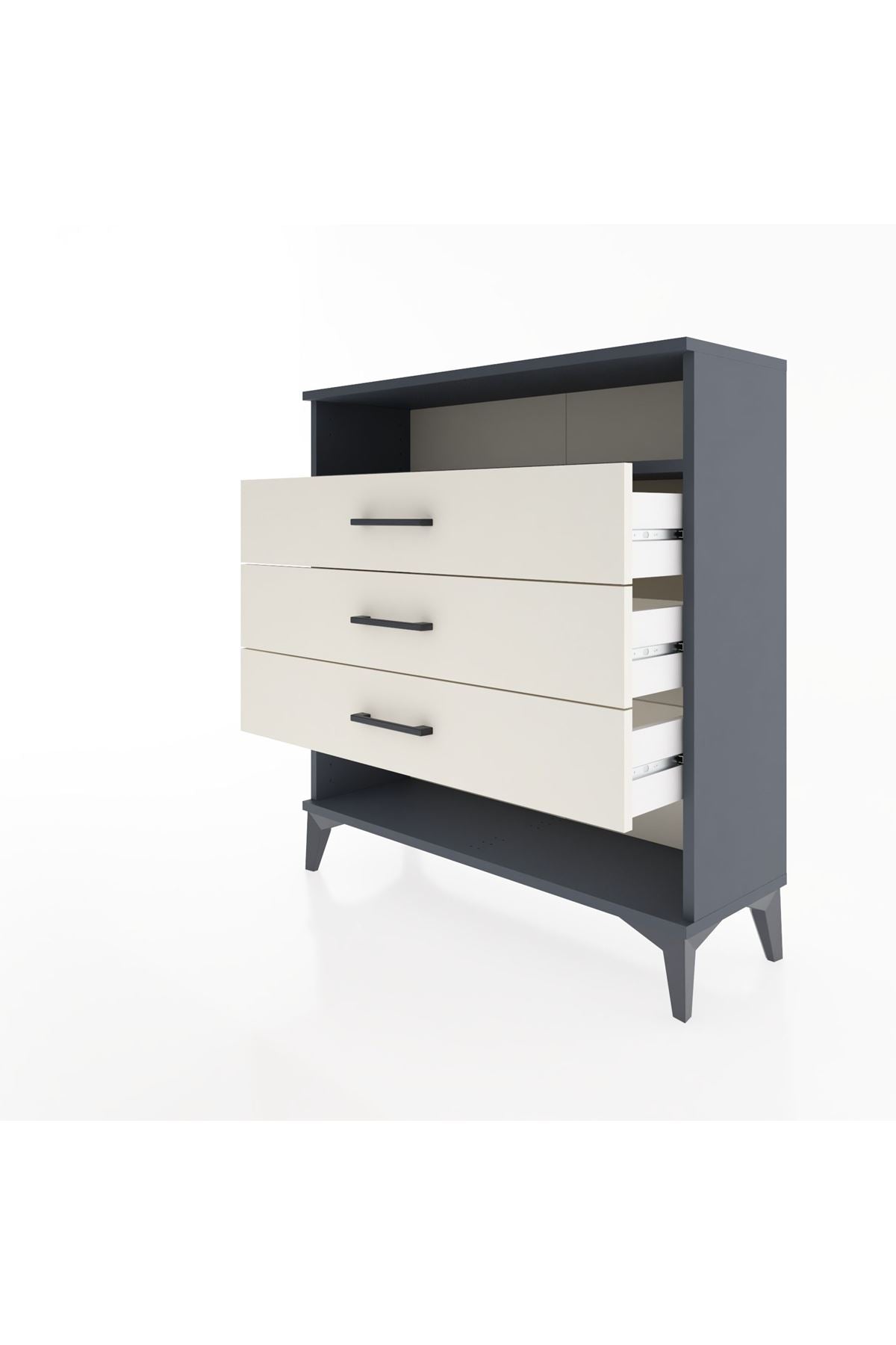 Arges Şifonyer Tek Raflı 3 Çekmeceli 88x30x96 - S04M008V4A