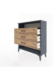 Arges Şifonyer Tek Raflı 3 Çekmeceli 88x30x96 - S04M008V6A