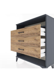 Arges Şifonyer Tek Raflı 3 Çekmeceli 88x30x96 - S04M008V6A