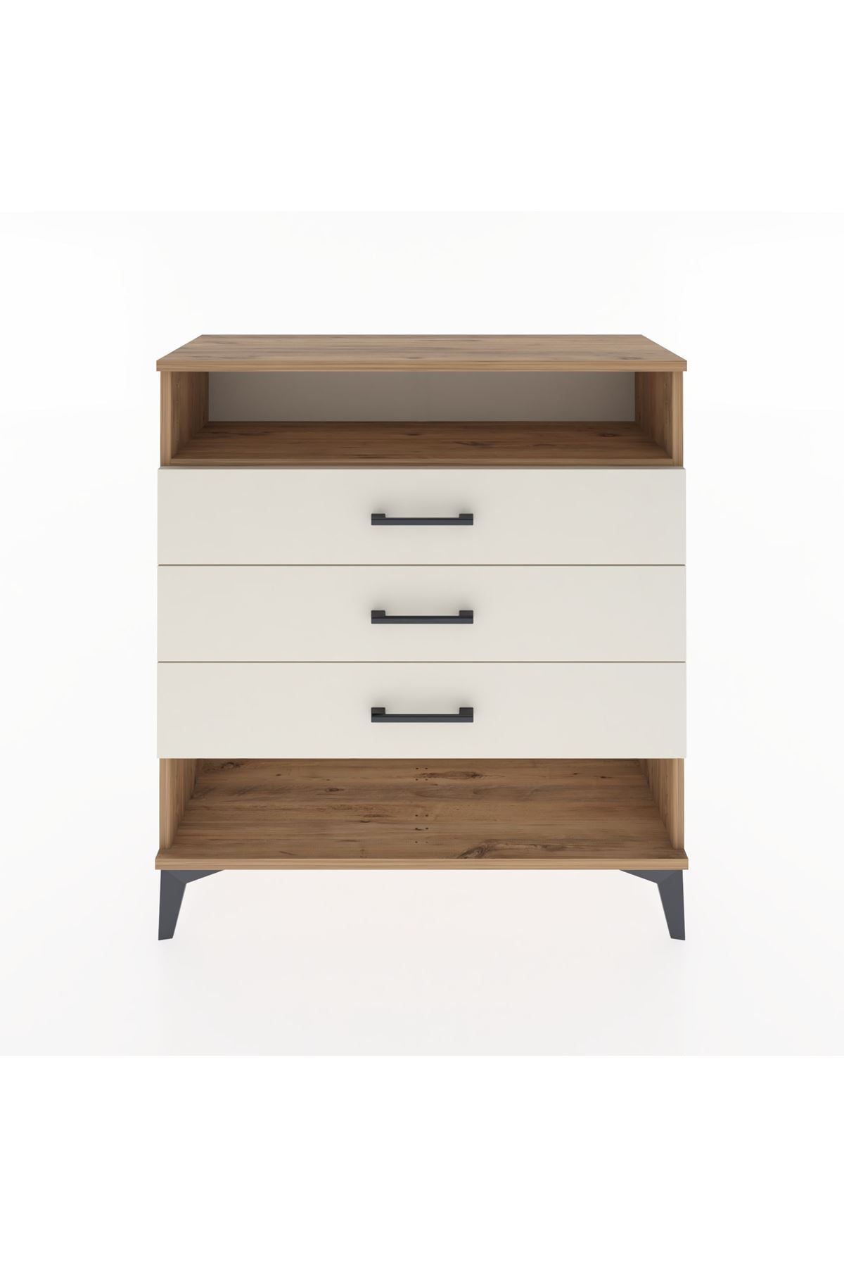 Arges Şifonyer Tek Raflı 3 Çekmeceli 88x30x96 - S04M008V7A