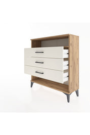 Arges Şifonyer Tek Raflı 3 Çekmeceli 88x30x96 - S04M008V7A