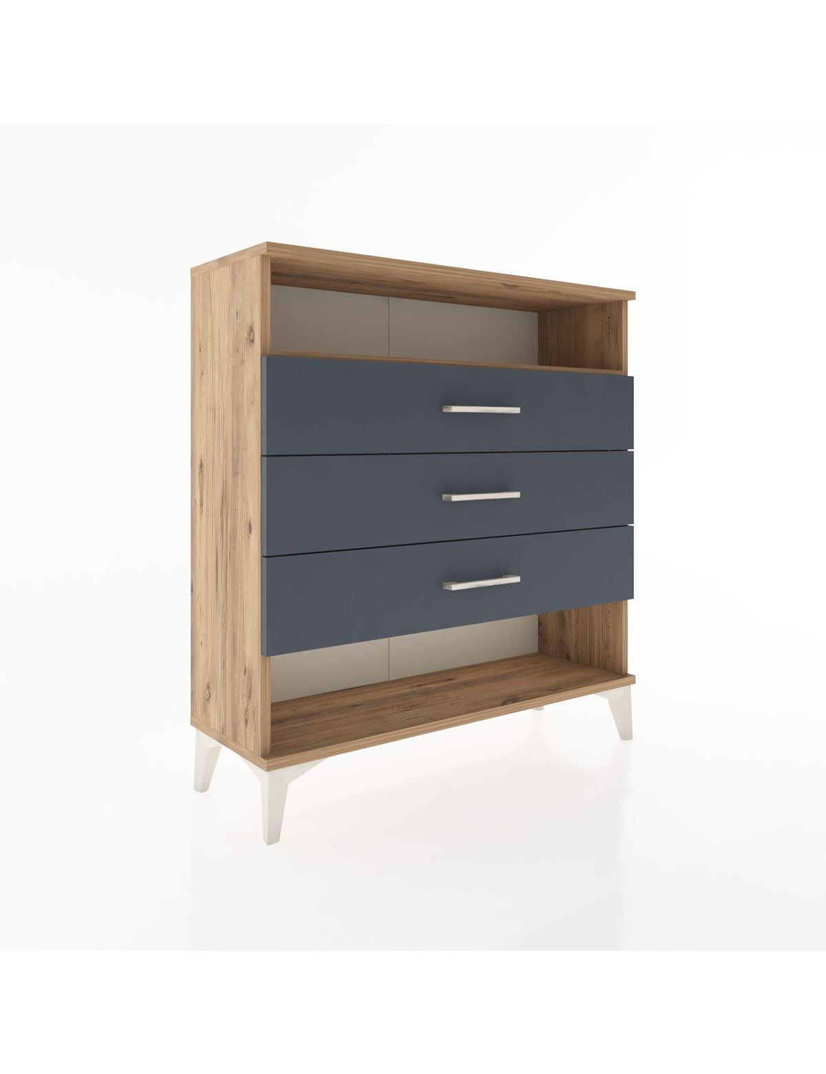 Arges Şifonyer Tek Raflı 3 Çekmeceli 88x30x96 - S04M008V8A