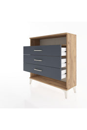 Arges Şifonyer Tek Raflı 3 Çekmeceli 88x30x96 - S04M008V8A