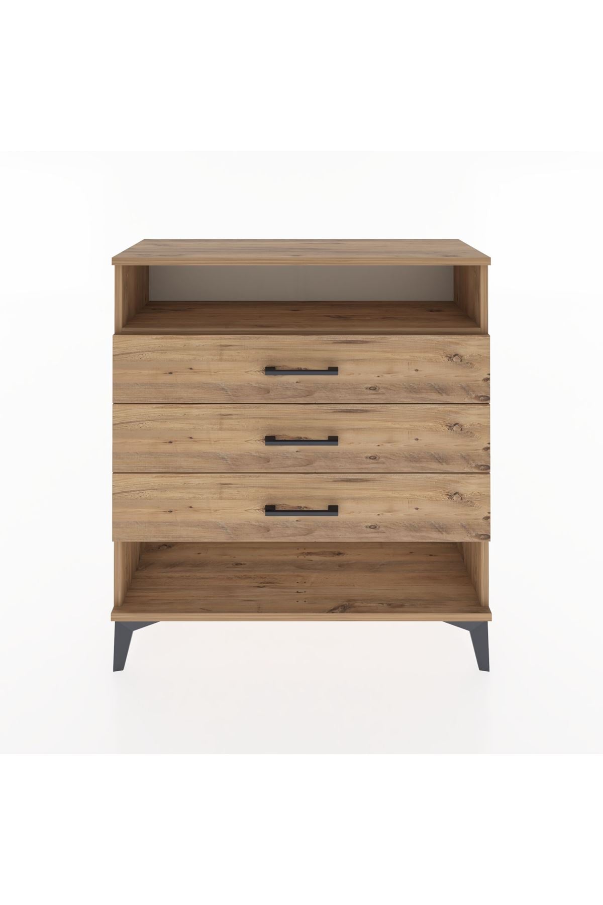 Arges Şifonyer Tek Raflı 3 Çekmeceli 88x30x96 - S04M008V9A