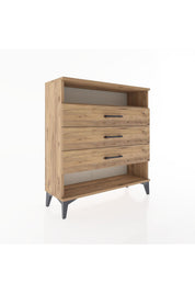 Arges Şifonyer Tek Raflı 3 Çekmeceli 88x30x96 - S04M008V9A