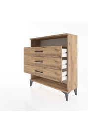 Arges Şifonyer Tek Raflı 3 Çekmeceli 88x30x96 - S04M008V9A