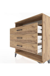 Arges Şifonyer Tek Raflı 3 Çekmeceli 88x30x96 - S04M008V9A
