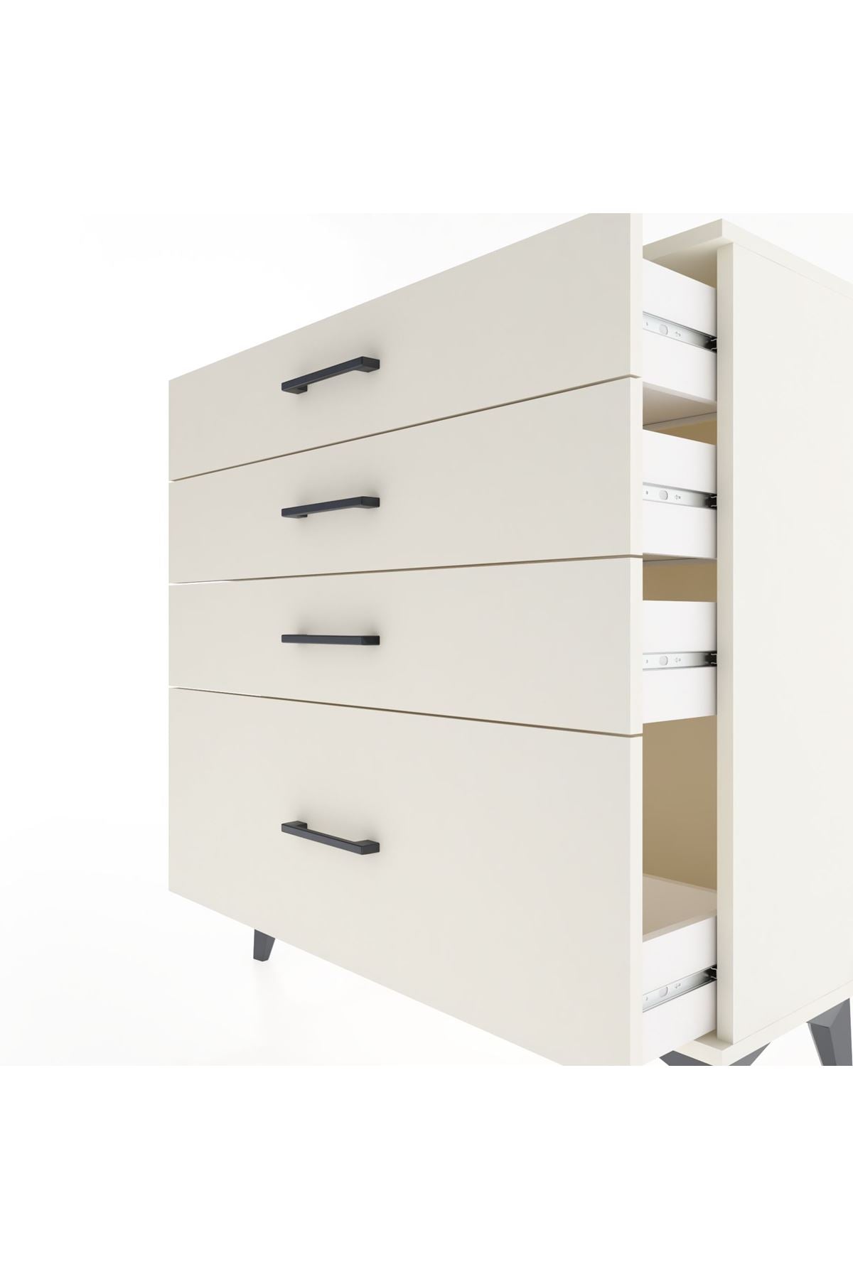 Arges Şifonyer 4 Çekmeceli 88x30x96 - S04M009V1A