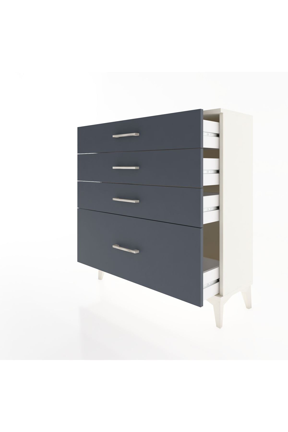 Arges Şifonyer 4 Çekmeceli 88x30x96 - S04M009V2A