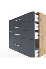 Arges Şifonyer 4 Çekmeceli 88x30x96 - S04M009V8A