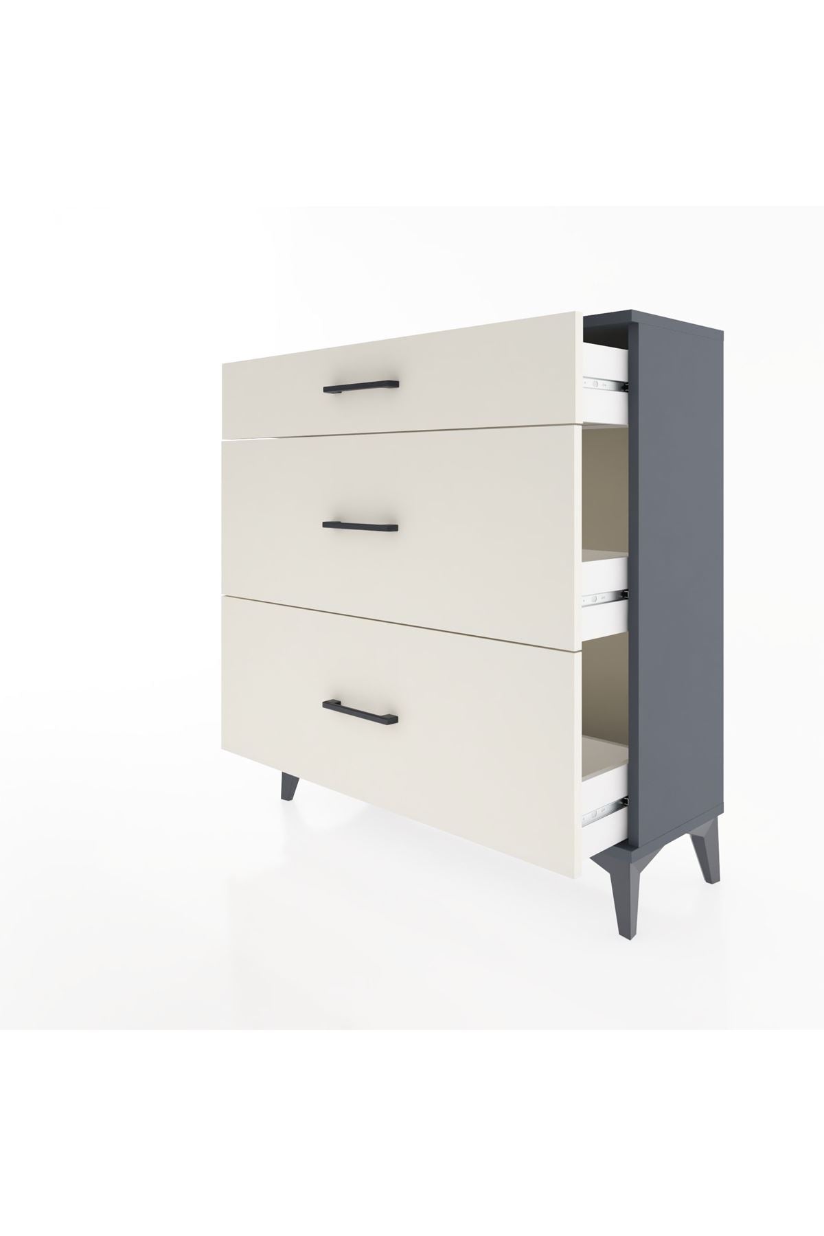 Arges Şifonyer 3 Çekmeceli 88x30x96 - S04M010V4A
