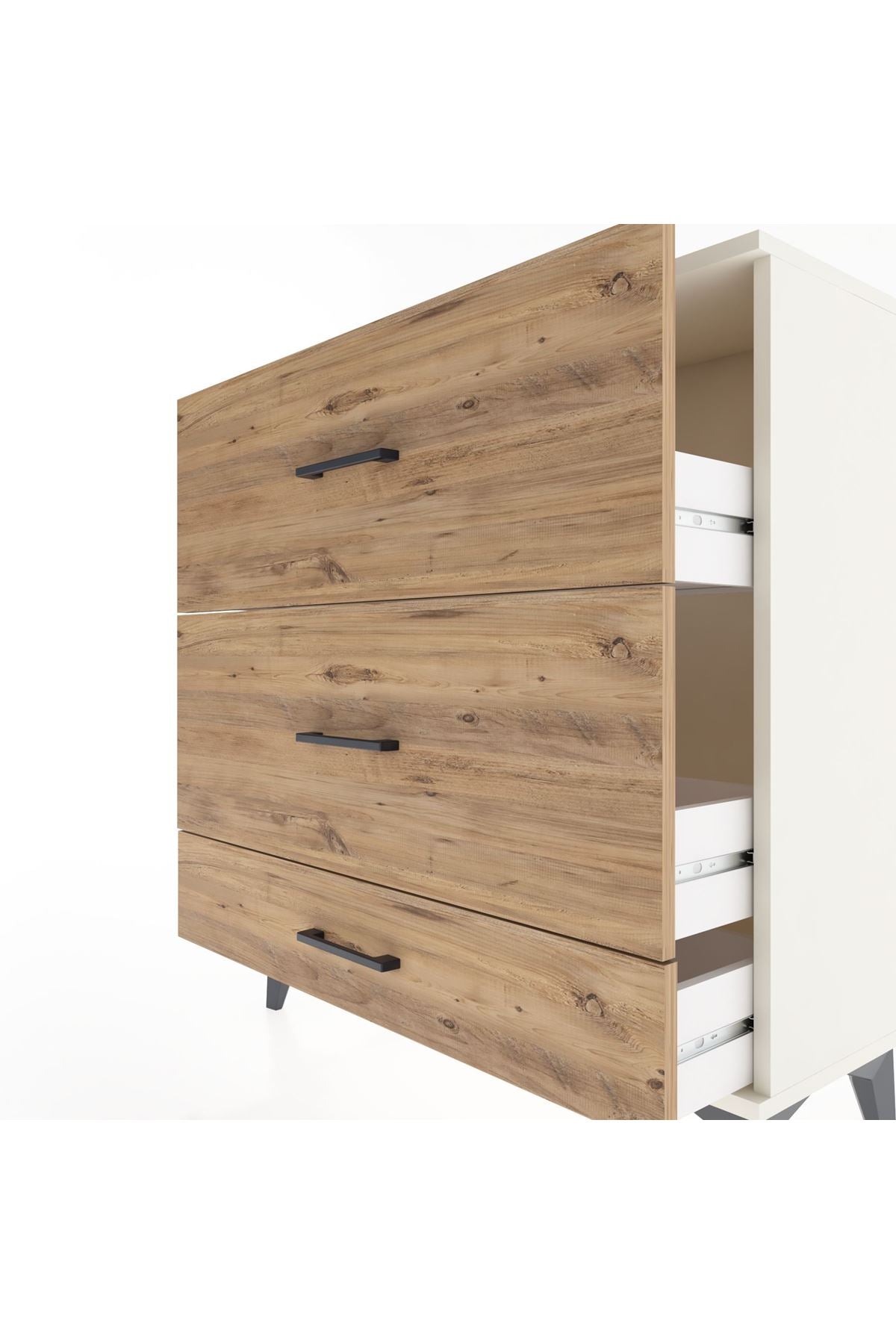 Arges Şifonyer 3 Çekmeceli 88x30x96 - S04M011V3A