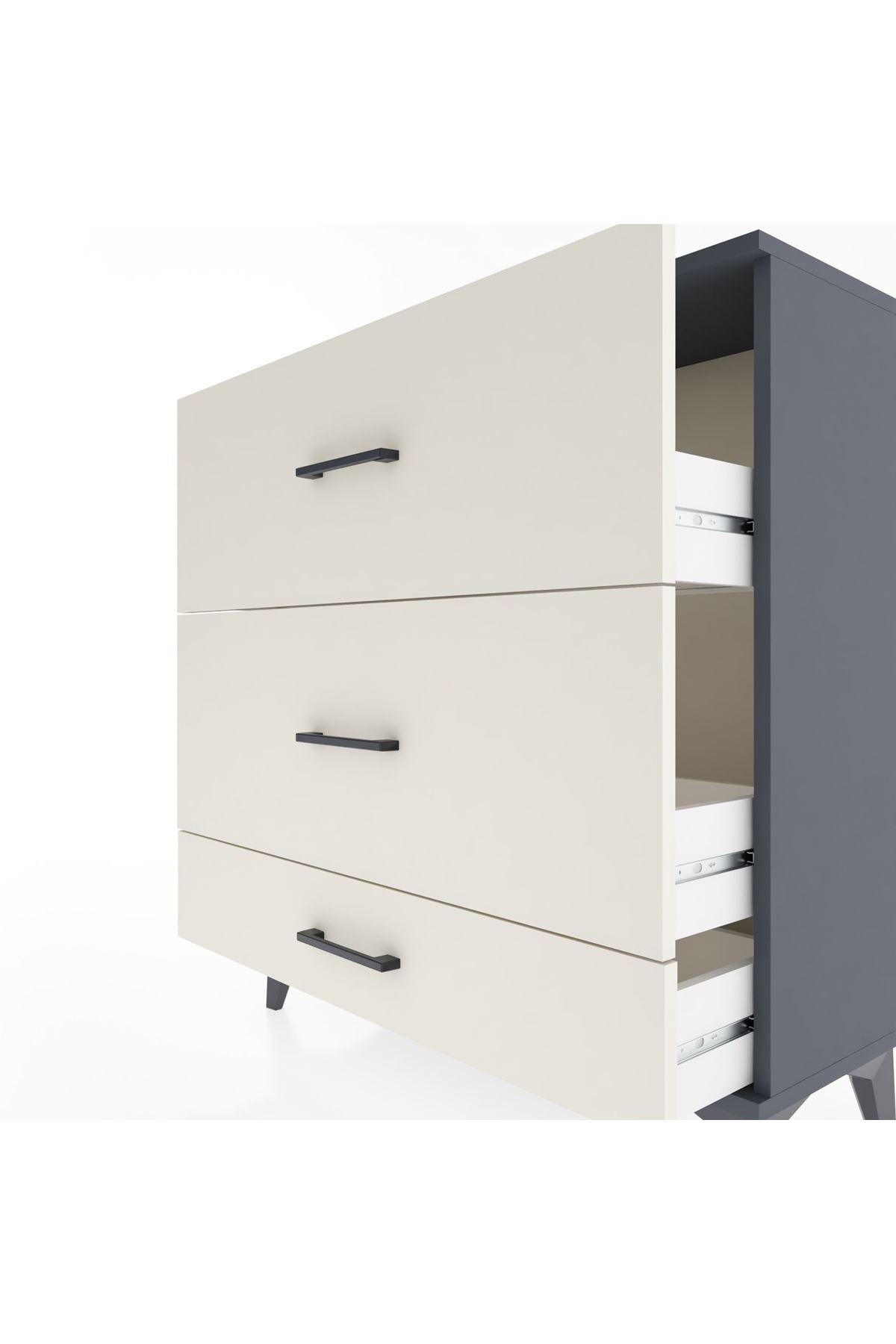 Arges Şifonyer 3 Çekmeceli 88x30x96 - S04M011V4A