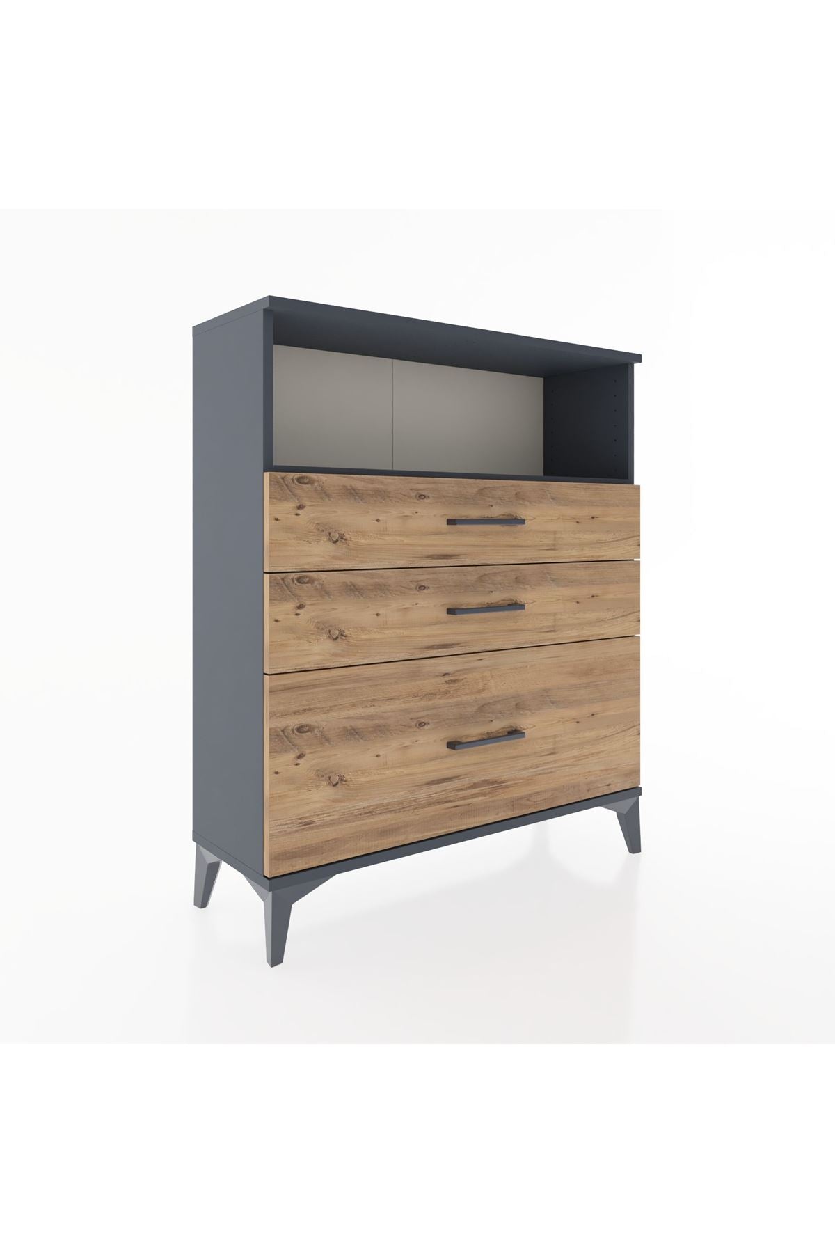 Arges Şifonyer Tek Raflı 3 Çekmeceli 88x30x106 - S05M013V6A