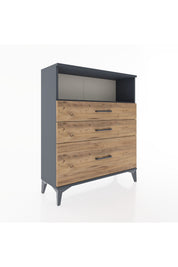Arges Şifonyer Tek Raflı 3 Çekmeceli 88x30x106 - S05M013V6A