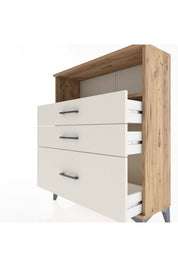 Arges Şifonyer Tek Raflı 3 Çekmeceli 88x30x106 - S05M013V7A