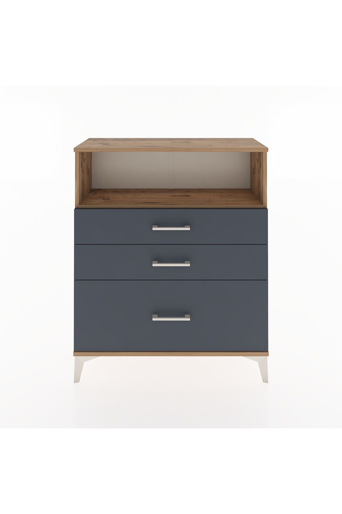 Arges Şifonyer Tek Raflı 3 Çekmeceli 88x30x106 - S05M013V8A
