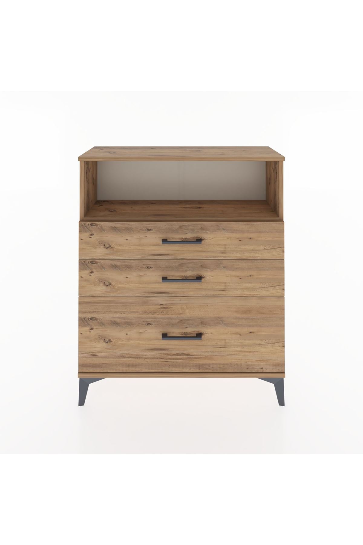 Arges Şifonyer Tek Raflı 3 Çekmeceli 88x30x106 - S05M013V9A