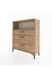 Arges Şifonyer Tek Raflı 3 Çekmeceli 88x30x106 - S05M013V9A