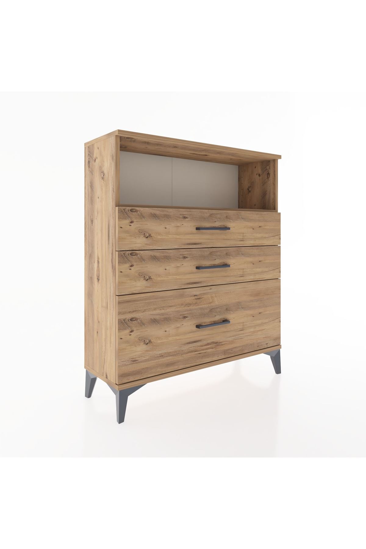 Arges Şifonyer Tek Raflı 3 Çekmeceli 88x30x106 - S05M013V9A