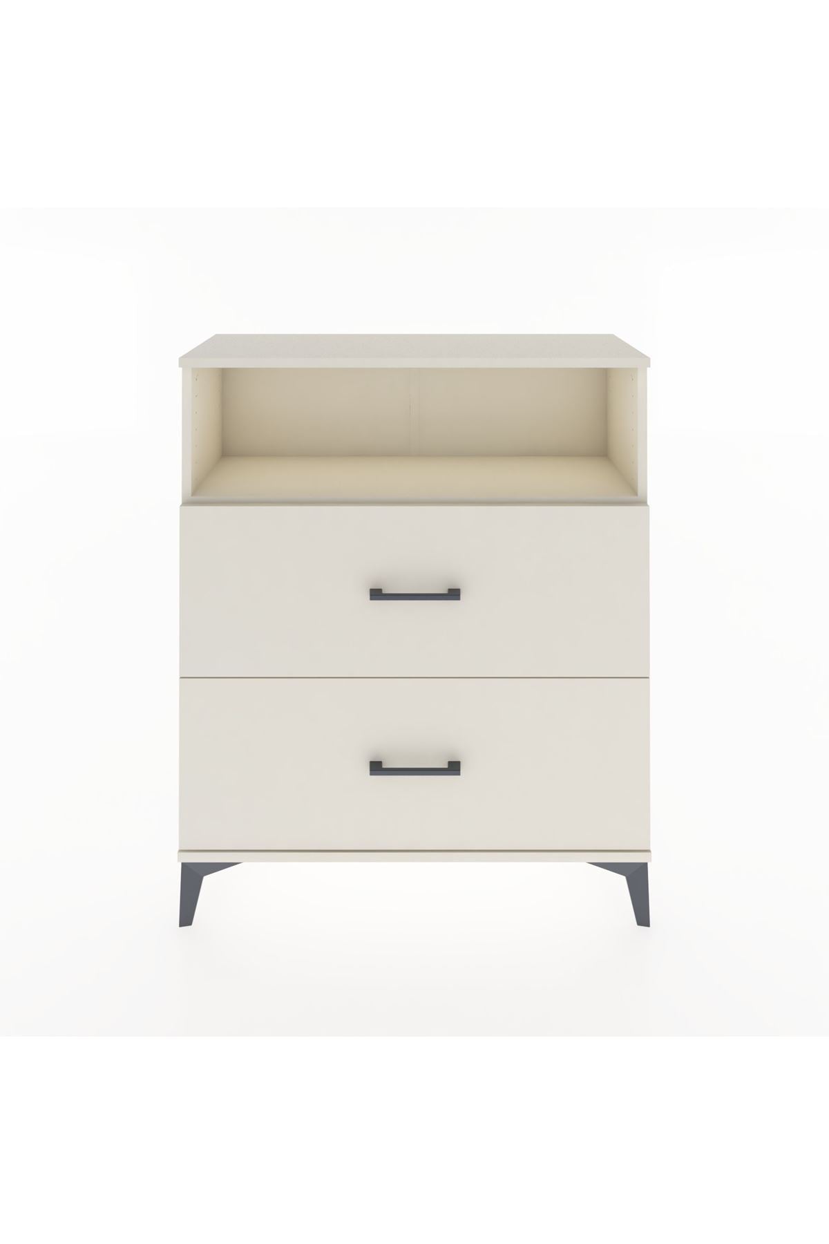 Arges Şifonyer Tek Raflı 2 Çekmeceli 88x30x106 - S05M014V1A