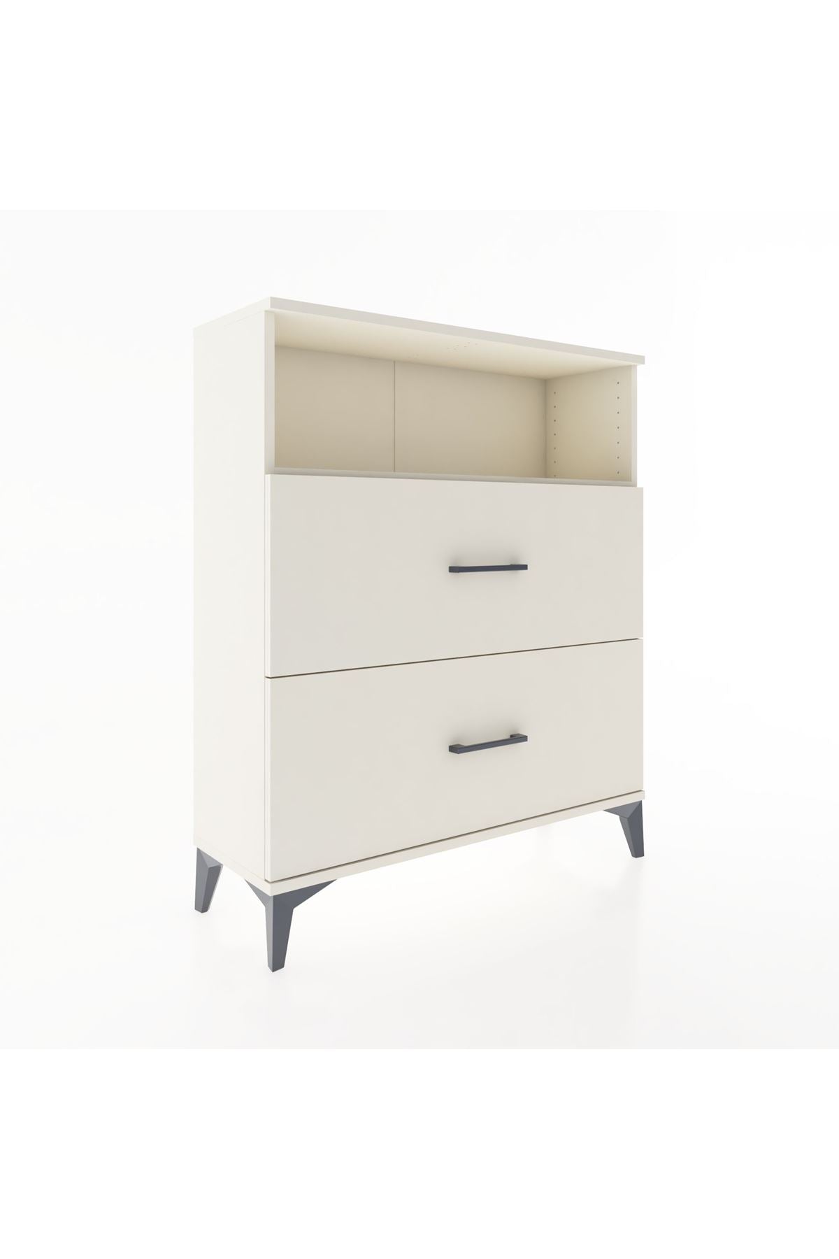 Arges Şifonyer Tek Raflı 2 Çekmeceli 88x30x106 - S05M014V1A