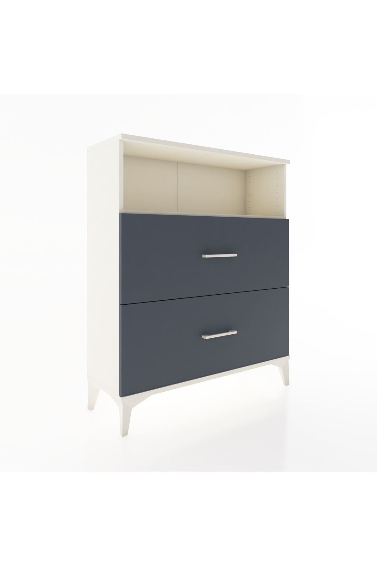 Arges Şifonyer Tek Raflı 2 Çekmeceli 88x30x106 - S05M014V2A