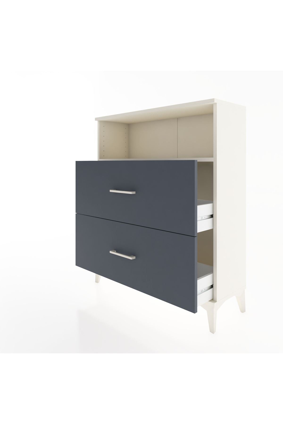 Arges Şifonyer Tek Raflı 2 Çekmeceli 88x30x106 - S05M014V2A