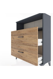Arges Şifonyer Tek Raflı 2 Çekmeceli 88x30x106 - S05M014V6A