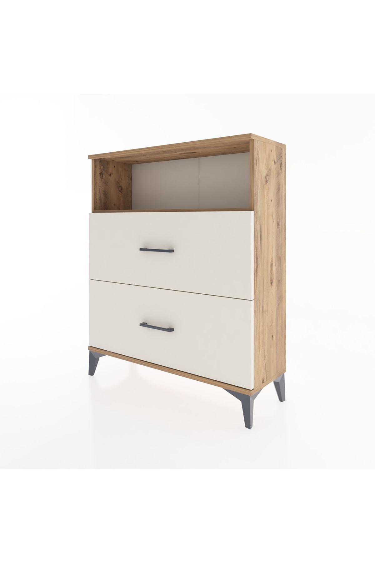 Arges Şifonyer Tek Raflı 2 Çekmeceli 88x30x106 - S05M014V7A