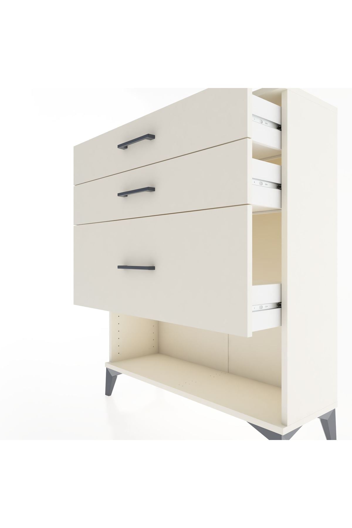 Arges Şifonyer 3 Çekmeceli 88x30x106 - S05M015V1A