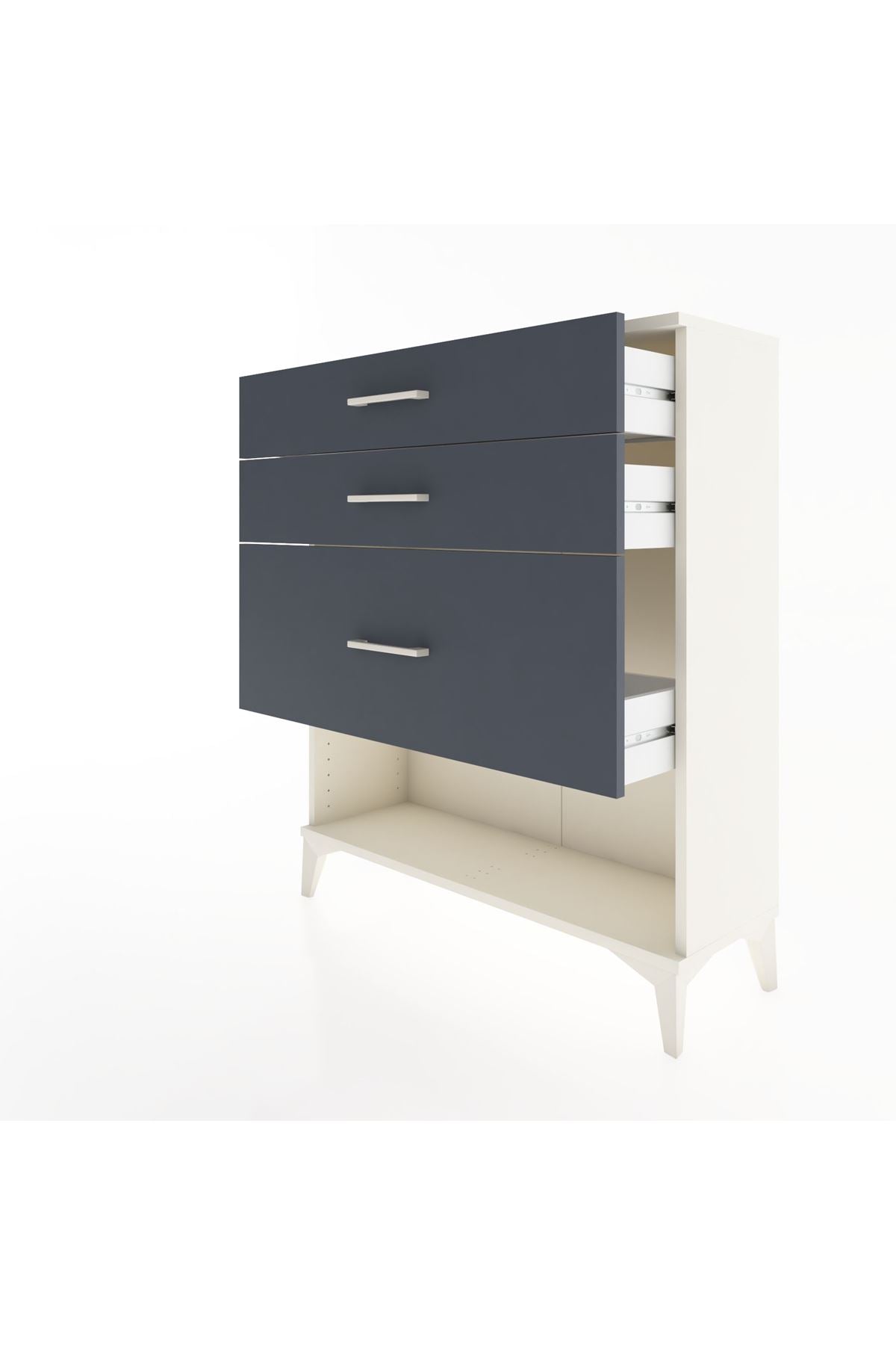 Arges Şifonyer 3 Çekmeceli 88x30x106 - S05M015V2A