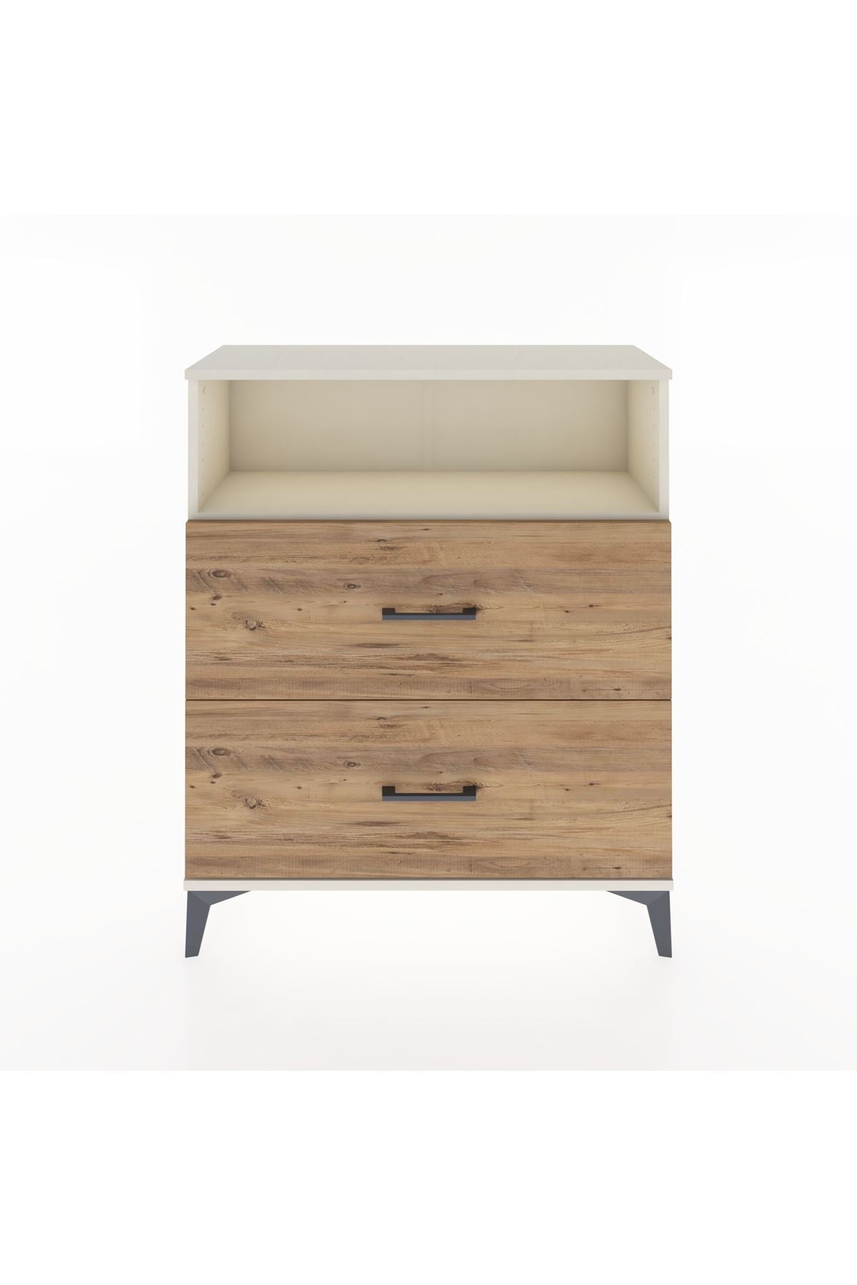 Arges Şifonyer Tek Raflı 2 Çekmeceli 88x30x106 - S05M016V3A