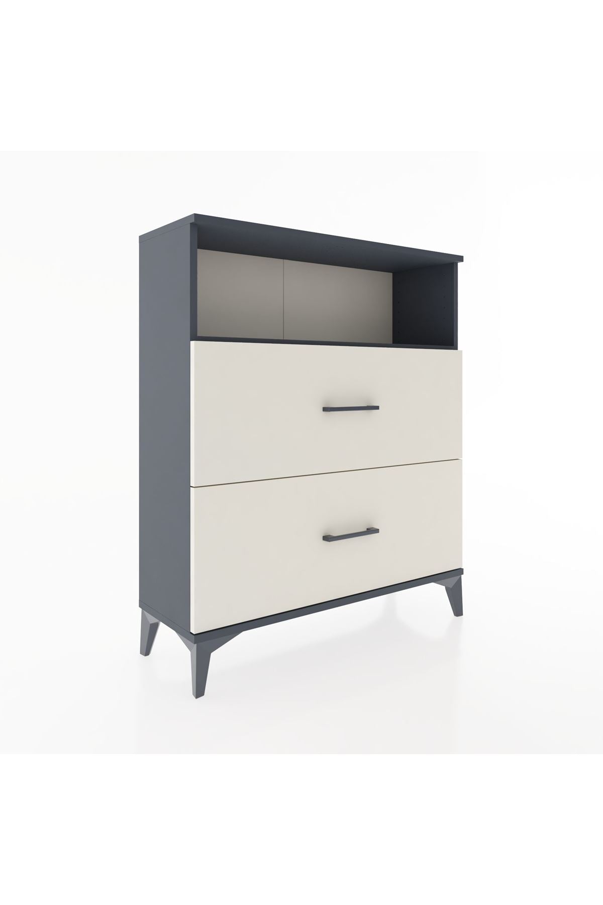 Arges Şifonyer Tek Raflı 2 Çekmeceli 88x30x106 - S05M016V4A
