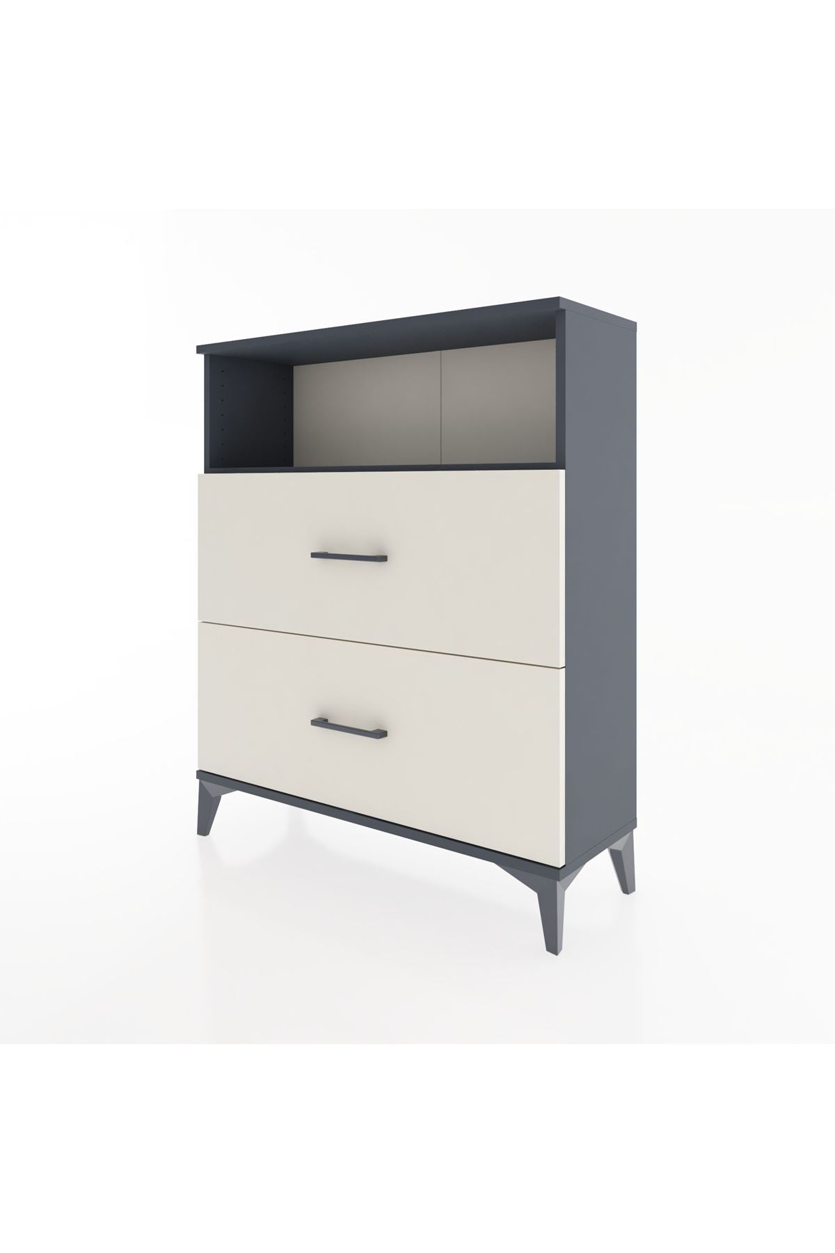 Arges Şifonyer Tek Raflı 2 Çekmeceli 88x30x106 - S05M016V4A