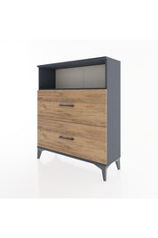 Arges Şifonyer Tek Raflı 2 Çekmeceli 88x30x106 - S05M016V6A