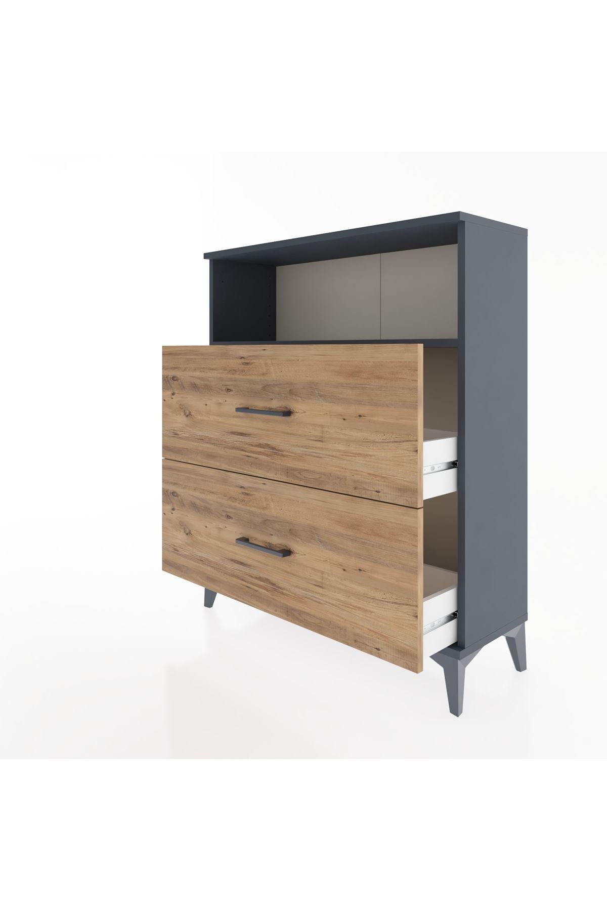 Arges Şifonyer Tek Raflı 2 Çekmeceli 88x30x106 - S05M016V6A