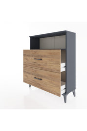 Arges Şifonyer Tek Raflı 2 Çekmeceli 88x30x106 - S05M016V6A