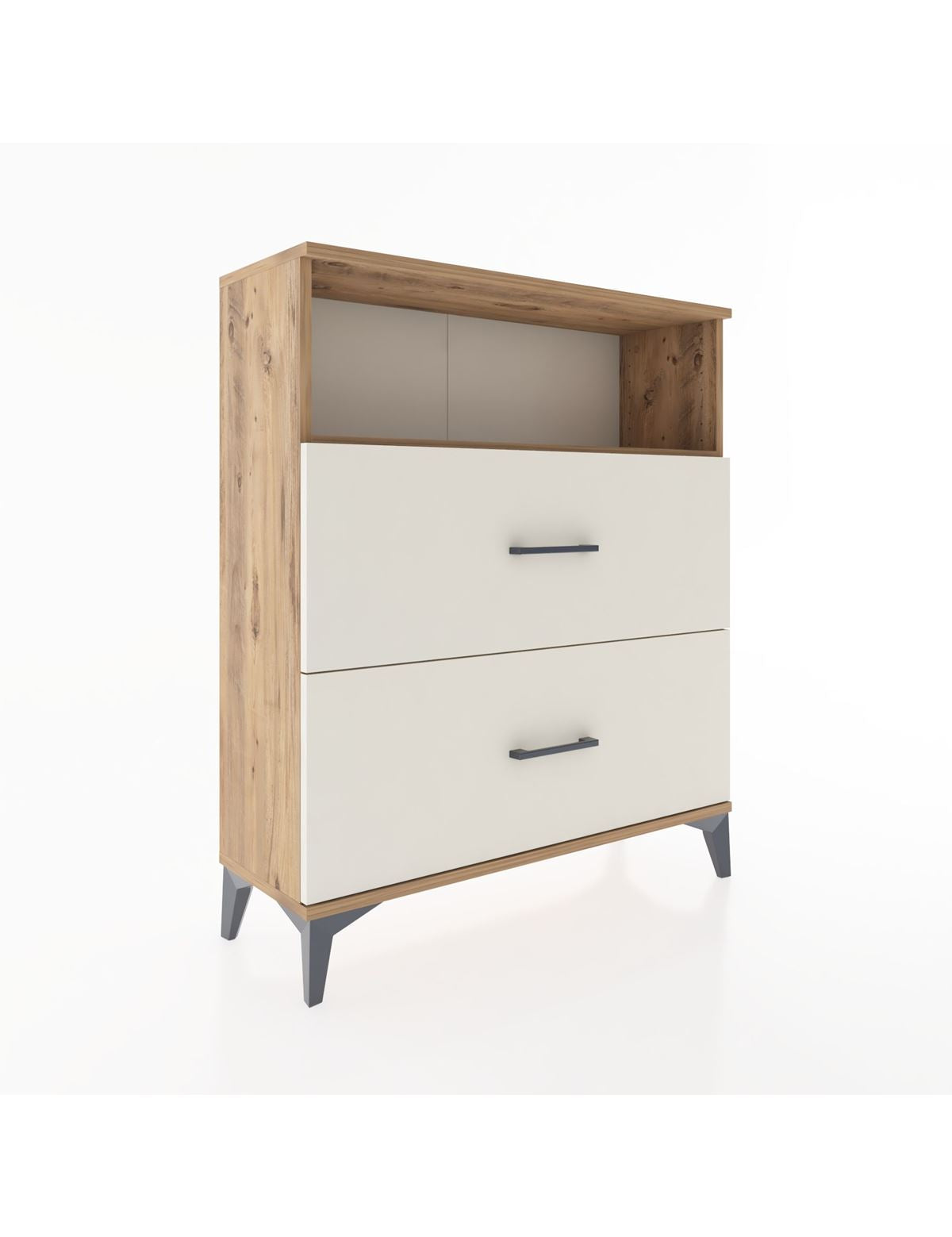 Arges Şifonyer Tek Raflı 2 Çekmeceli 88x30x106 - S05M016V7A