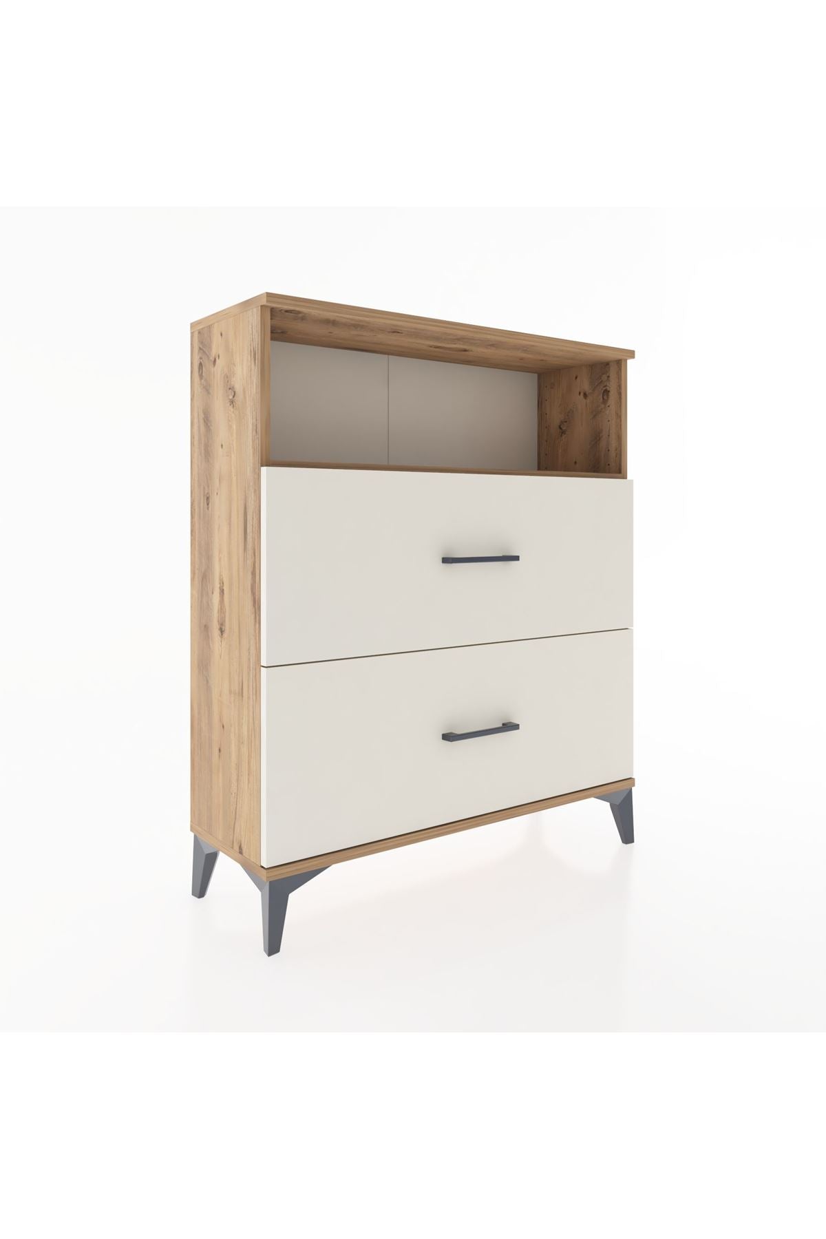 Arges Şifonyer Tek Raflı 2 Çekmeceli 88x30x106 - S05M016V7A
