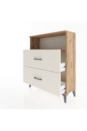 Arges Şifonyer Tek Raflı 2 Çekmeceli 88x30x106 - S05M016V7A