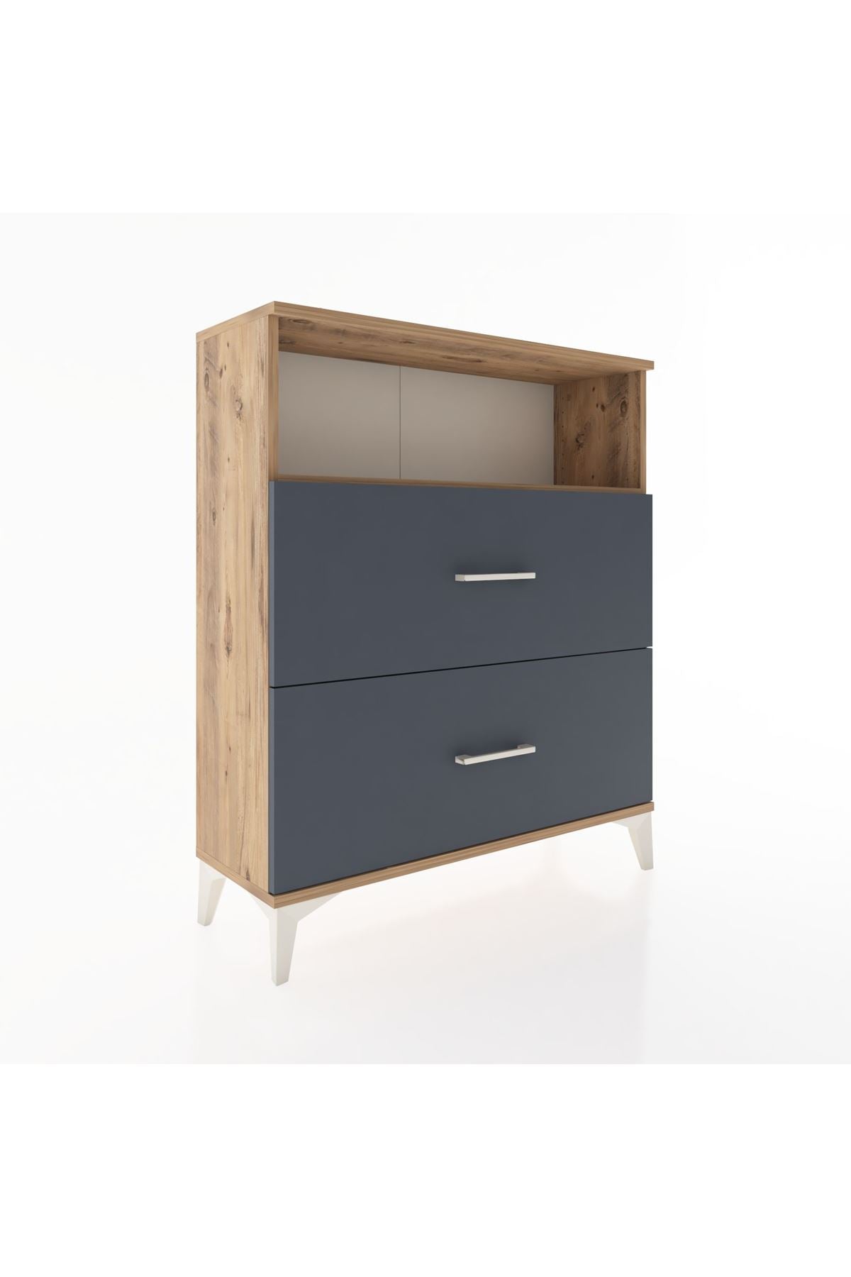 Arges Şifonyer Tek Raflı 2 Çekmeceli 88x30x106 - S05M016V8A