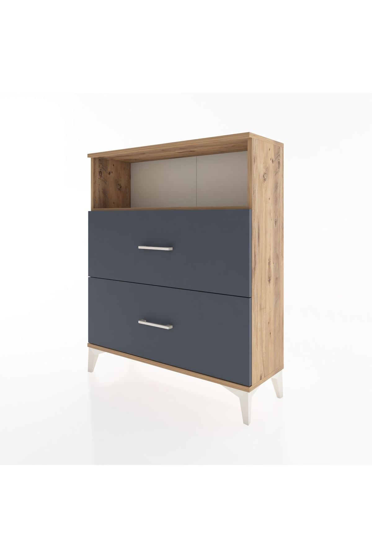 Arges Şifonyer Tek Raflı 2 Çekmeceli 88x30x106 - S05M016V8A