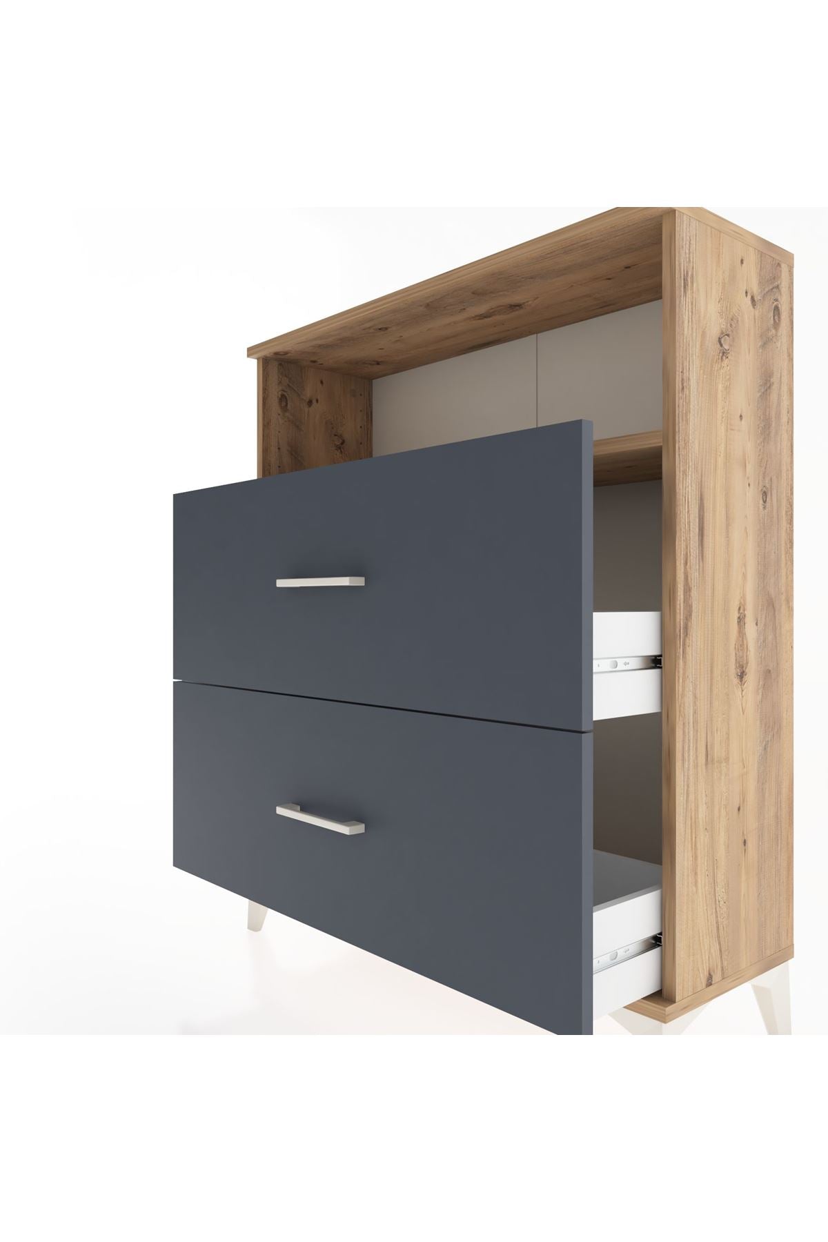Arges Şifonyer Tek Raflı 2 Çekmeceli 88x30x106 - S05M016V8A