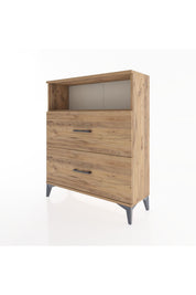 Arges Şifonyer Tek Raflı 2 Çekmeceli 88x30x106 - S05M016V9A