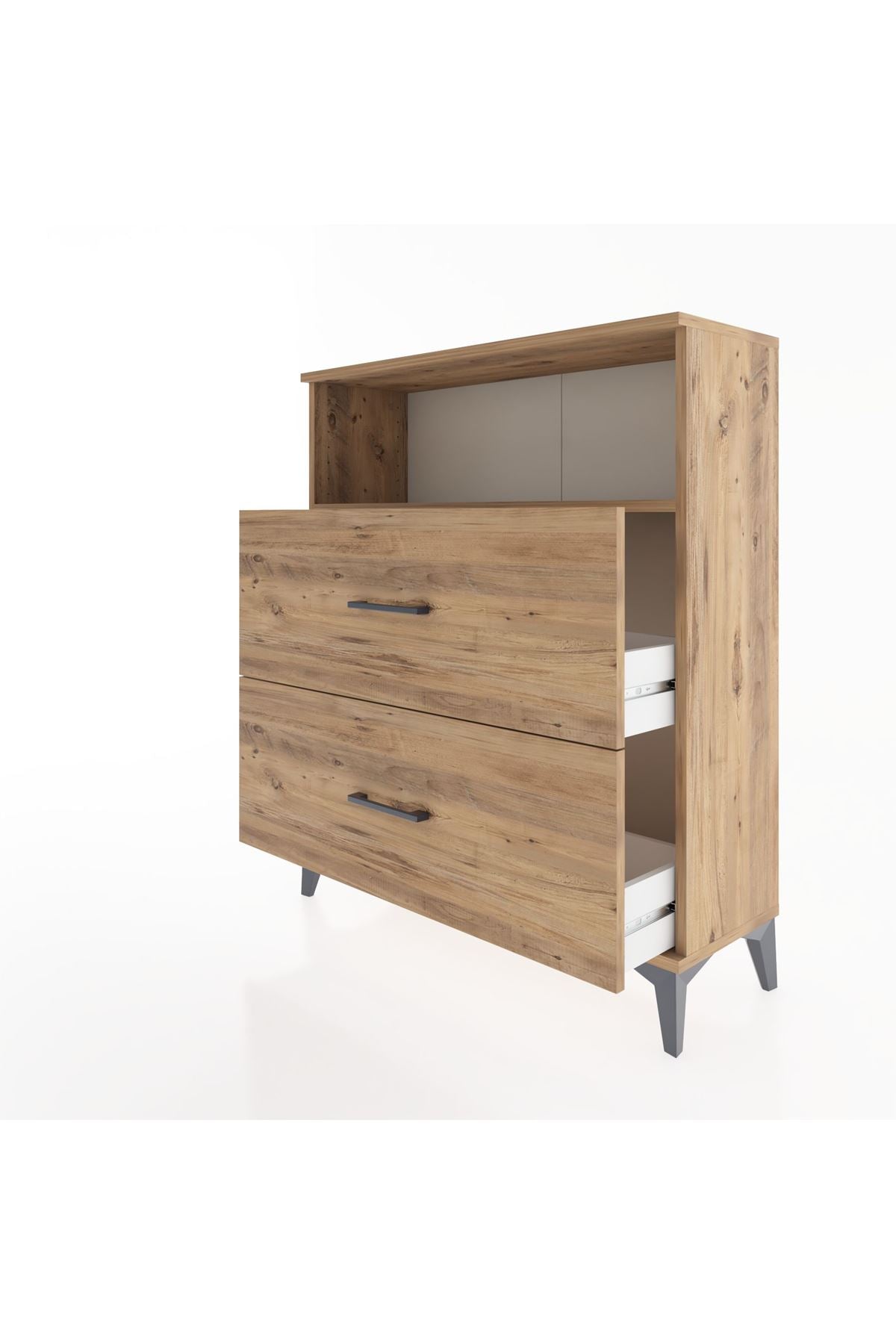 Arges Şifonyer Tek Raflı 2 Çekmeceli 88x30x106 - S05M016V9A
