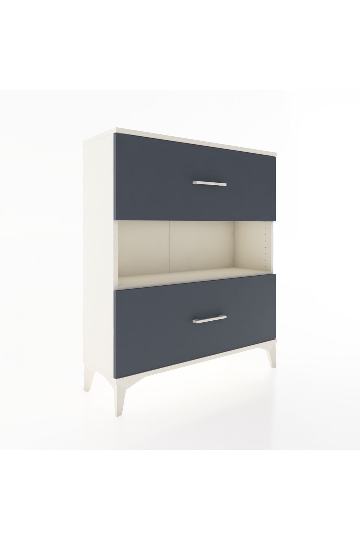 Arges Şifonyer Tek Raflı 2 Çekmeceli 88x30x106 - S05M017V2A