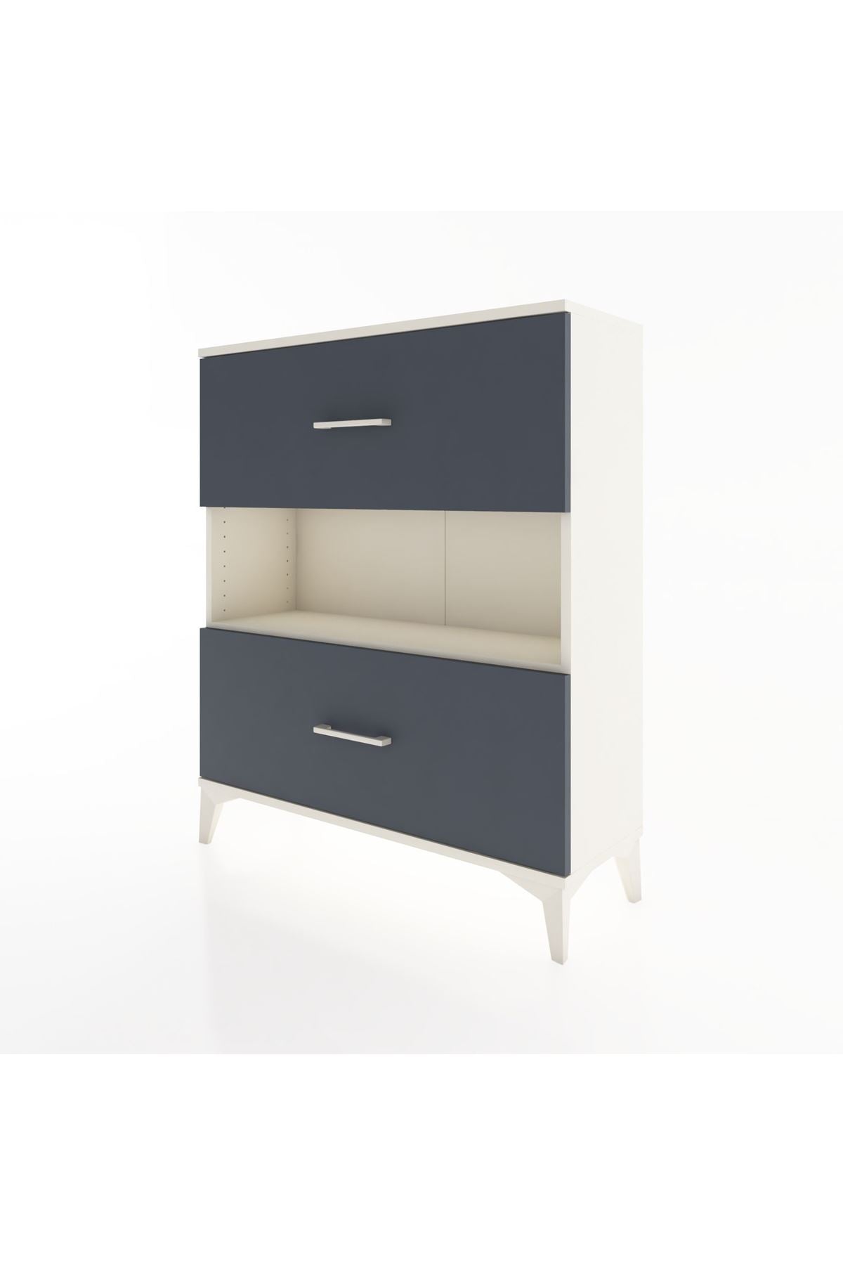 Arges Şifonyer Tek Raflı 2 Çekmeceli 88x30x106 - S05M017V2A